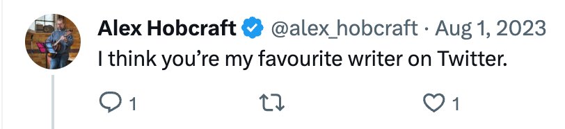 Alex Hobcraft testimonial