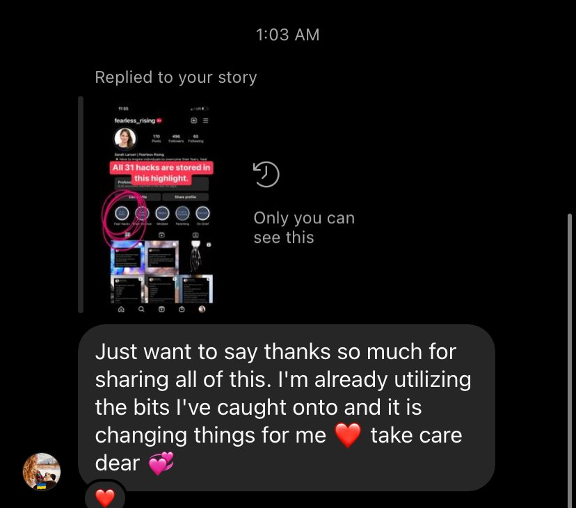 Allie Saccoman testimonial