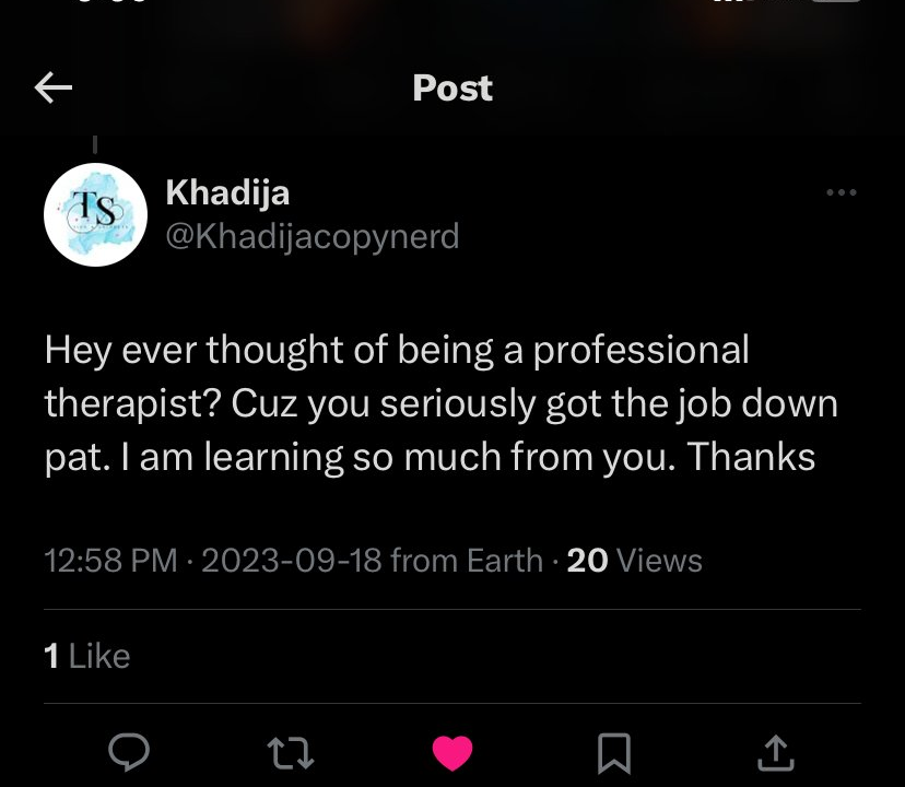 Khadija testimonial